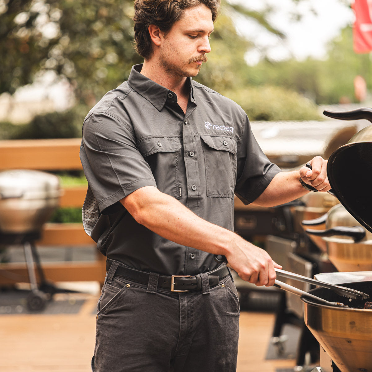 Short Sleeve UPF+ Button Down
