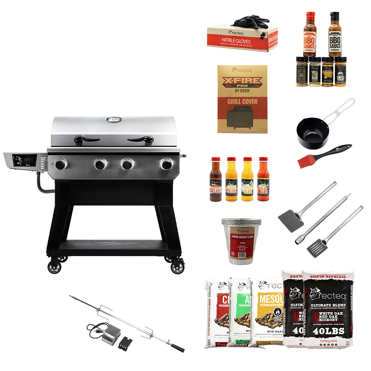 X-Fire Pro Rotisserie Kit Customized Bundle