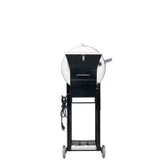 Hopper side of the RT-340 wood pellet grill.